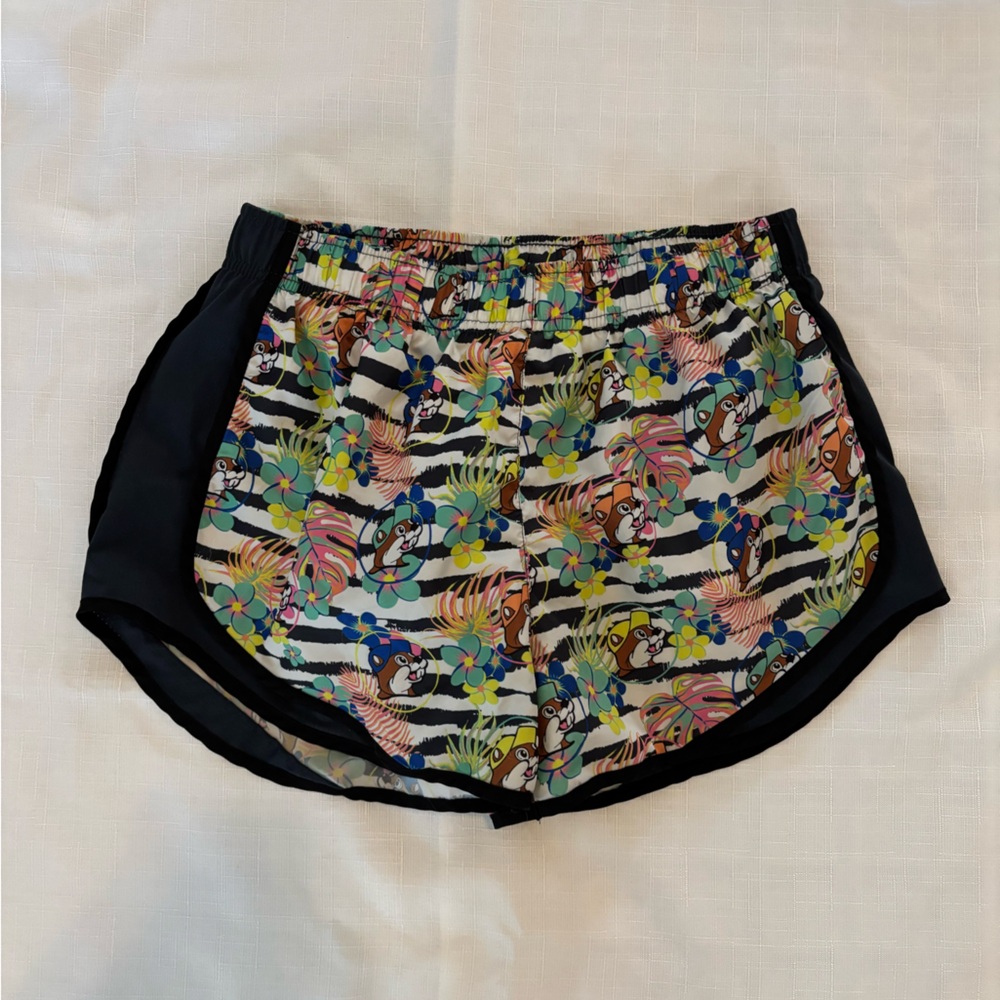 Colorful Floral and Zebra Print Shorts